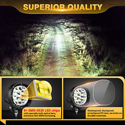 P4 Series 4 Inch 90W Round Off (P4 Series White Offroad Lights)
