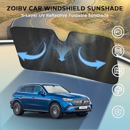 Car Windshield Sun Shade for Mercedes (for Mercedes-Benz GLC 2016-2022)
