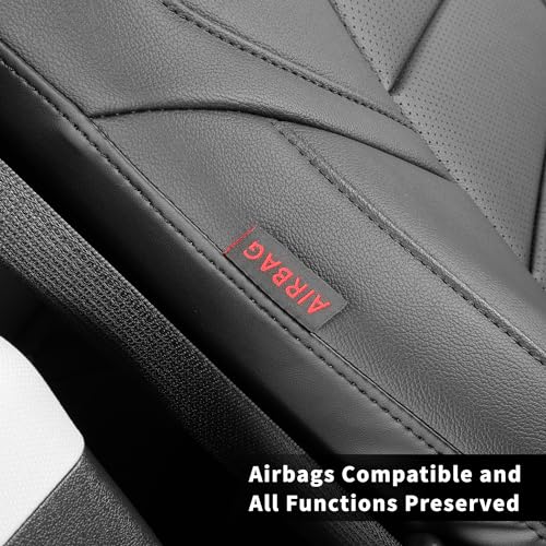 Car Seat Covers for Toyota 2018 (Leatherette(Black) / 2018-2024 Camry Hybrid LE SE)