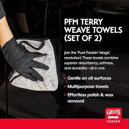 PFM Terry Weave Microfiber Towel for Car Cleaning