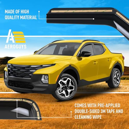 Extra Durable Window Deflectors in (For Hyundai Santa Cruz 22-26)
