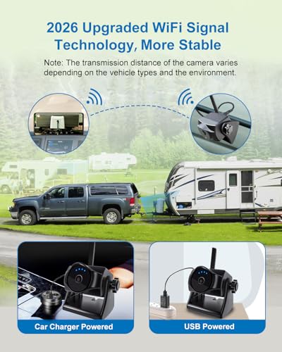 1080P Magnetic Wireless Backup Camera WiFi Hitch Camera (A backup camera)