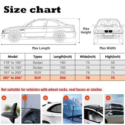 Hail Protector Car Cover (Silver / SUV-Length (201"-206"))