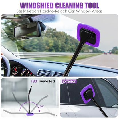 17PCS Car Cleaning Kit (Purple / 17PCS)