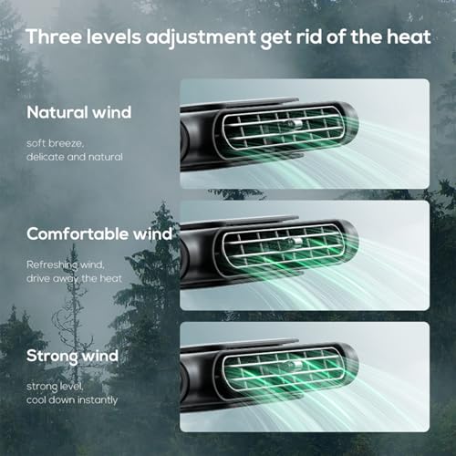 Upgrade Car Seat Cooling Fan (A-Black)