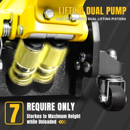 3 Ton Aluminum Floor Jack (Aluminum / 3 Ton dual pump and foot pedal)