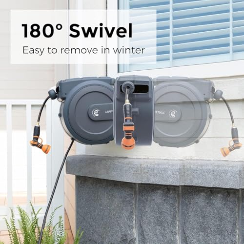 Retractable Garden Hose Reel 5 (5/8 inch x 90 ft)