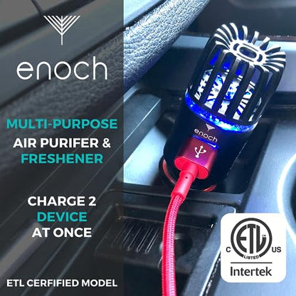 Car Air Purifier Premium Air Ionizer (Black)