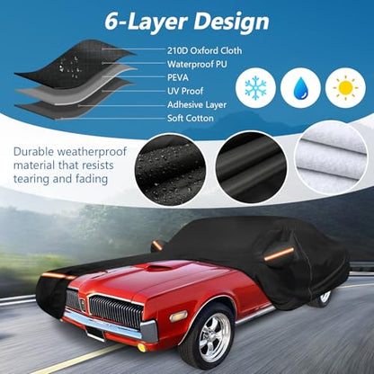Car Cover for Mercury Cougar 1967 (Black / for Mercury Cougar)