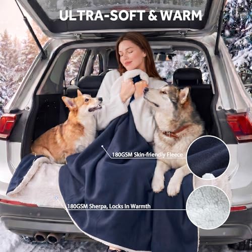 12 Volt Heated Car Blanket (Navy)