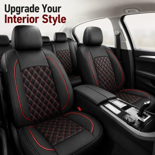 Car Seat Cover (N3 Black Red / Full Set)