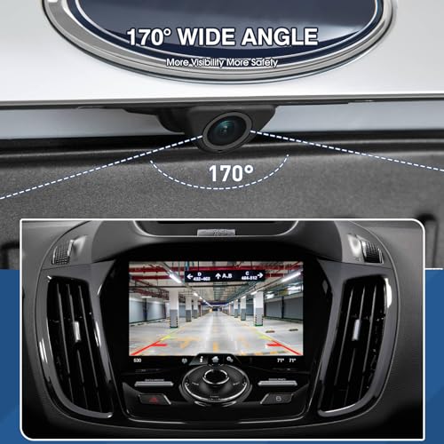 Rear View Backup Reverse Camera Parking Fit for Ford Escape 2014 (NEW Fit for Ford Escape 2014-2016)