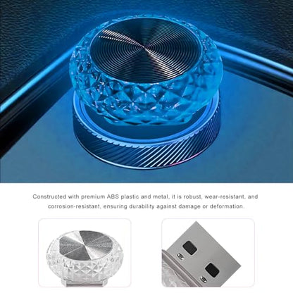 4 PCS USB LED Car Interior Atmosphere Lamp (Ice Blue)