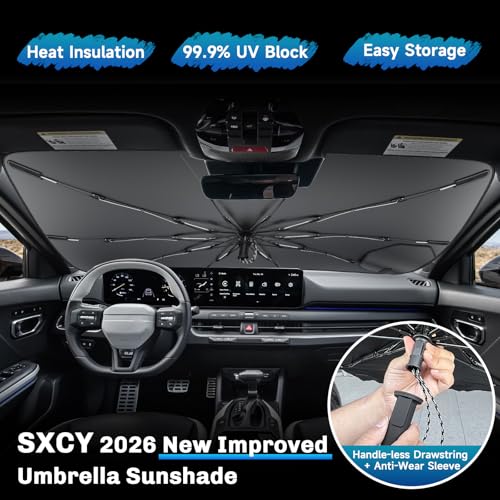 for 2025 2026 Kia K4 Windshield Umbrella Sunshade [Easier Foldable] for 2025 2026 Kia K4 Accessories 2026 K4 Sunshade Umbrella for 2026 K4 Windshield Sun Shade Umbrella (2025 2026 Kia K4（Umbrella）)