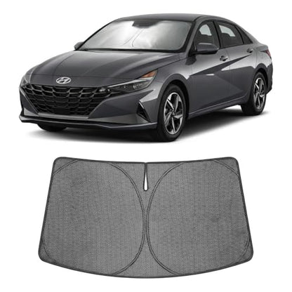 Custom Fit Car Windshield Sun Shade for 2021 (2021-2026 Hyundai Elantra)