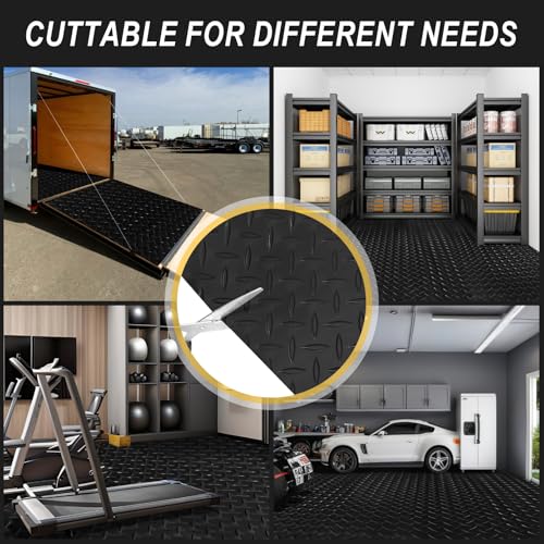 8x20 FT Garage Floor Mat (Black / 8×20FT)