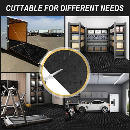 8x20 FT Garage Floor Mat (Black / 8×20FT)