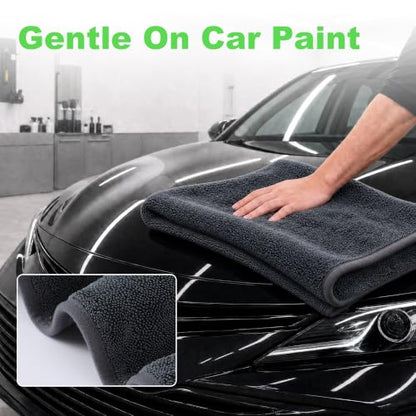 Car Drying Towels (New Car Towels - Dark Grey / 35.4" x 23.6" - 1pcs)