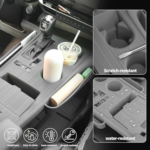 Silicone Center Console Cover with Organizer for Sienna 2021 (Center Console Cover)