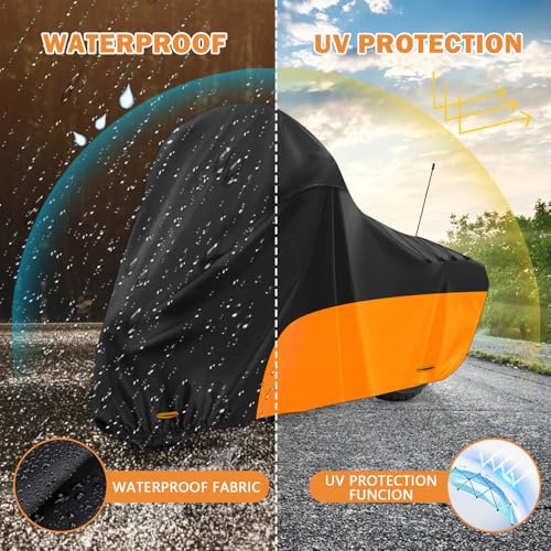 Motorcycle Cover Heavy Duty for Touring Side Box Models (Side Box)