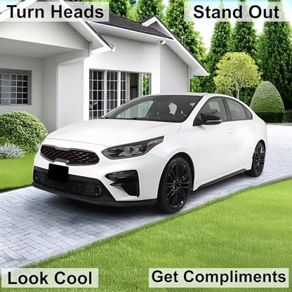 Full Headlight Head Light Tint Kit Compatible with Kia Forte 2019 (Front Kit 19-21 / Light Smoke)