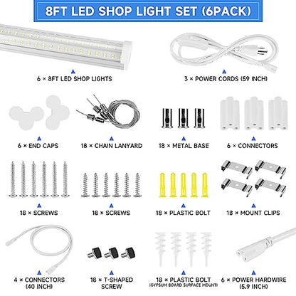 8FT U Shape 125W Integrated Tube Bright LED Light (8FT-125W-6)