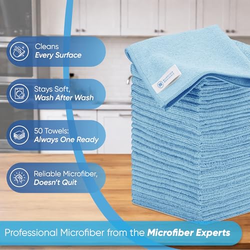 16" x 16" All Purpose Towels (Black / 50 Pack)