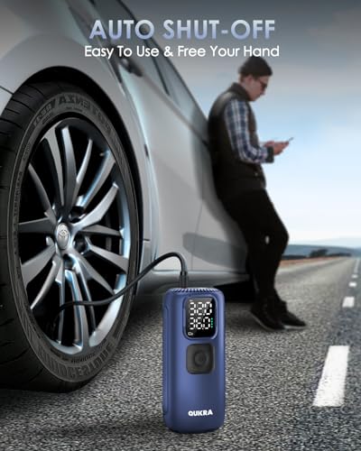 T22 Tire Inflator Protable Air Compressor (Blue)