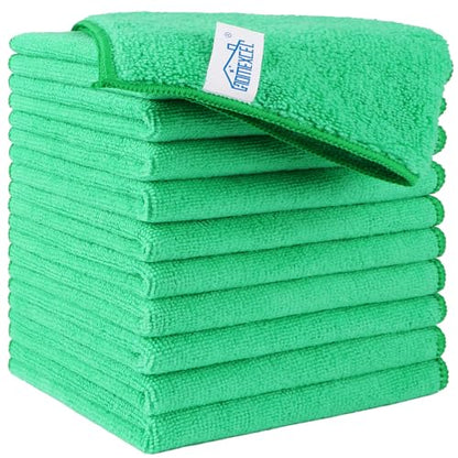 Green Microfiber Cleaning Cloth (Green)