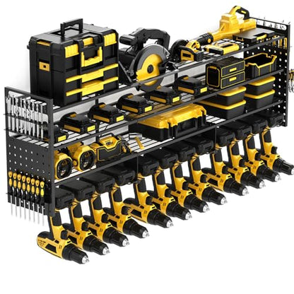 52'' Heavy Duty Power Tool Organizer Rack (Black)
