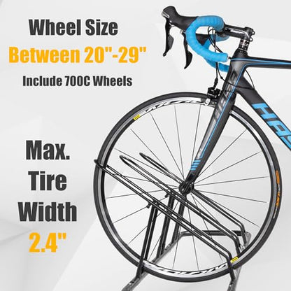 Bicycle Floor Parking Rack Stand (4 Bikes / Adjustable)