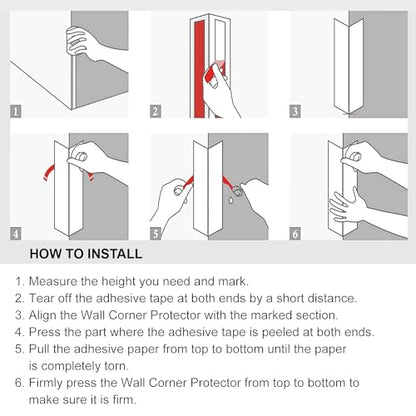 Proflex Wall Corner Protector (1-1/2 x 48 In - (6PCS) / White)