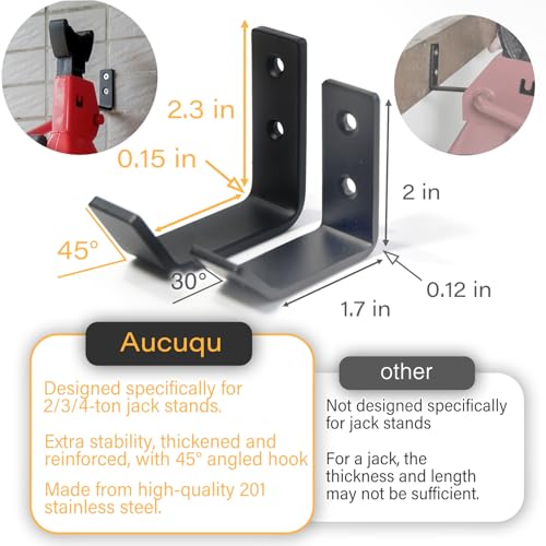 8 Packs Jack Stands Wall Mount Organizer