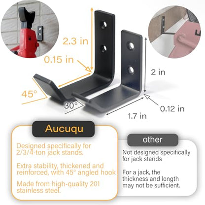 8 Packs Jack Stands Wall Mount Organizer