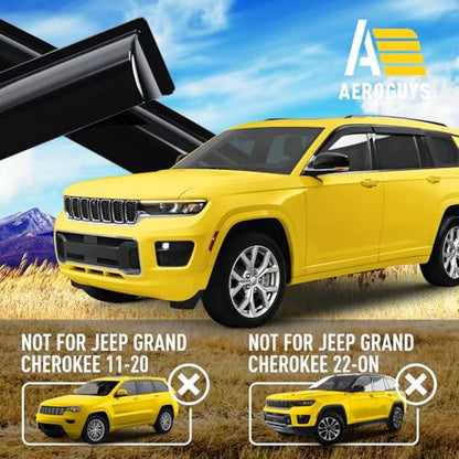 Extra Durable Window Wind Deflectors Tape (For Jeep Grand Cherokee L 21-26)