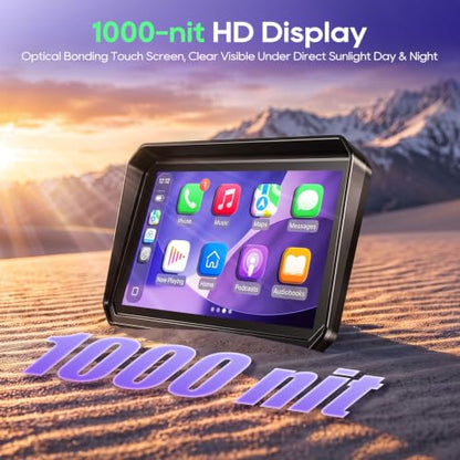 6 Inch Motorcycle CarPlay Display with TPMS (6")