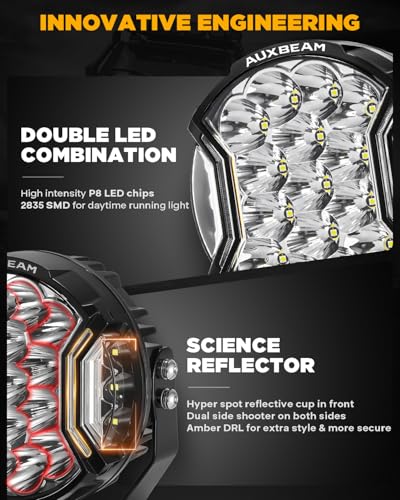 V Ultra Series 7" Round LED Off (7-inch, White)