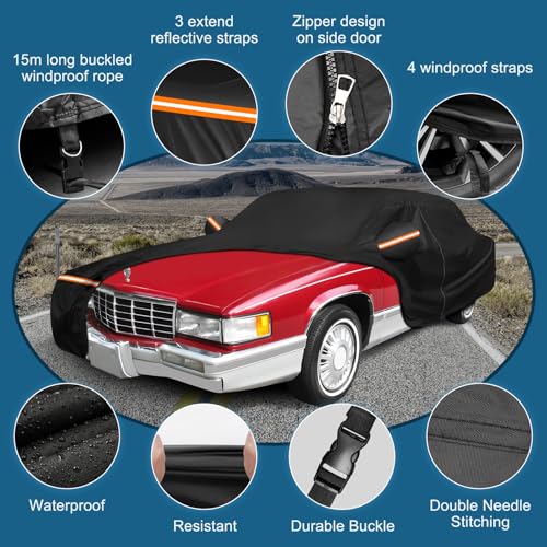 Car Cover for Cadillac Deville 1985 (Black / for Cadillac Deville 1985-1993)