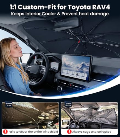 2026 Upgraded Windshield Sun Shade Umbrella (Toyota RAV4)