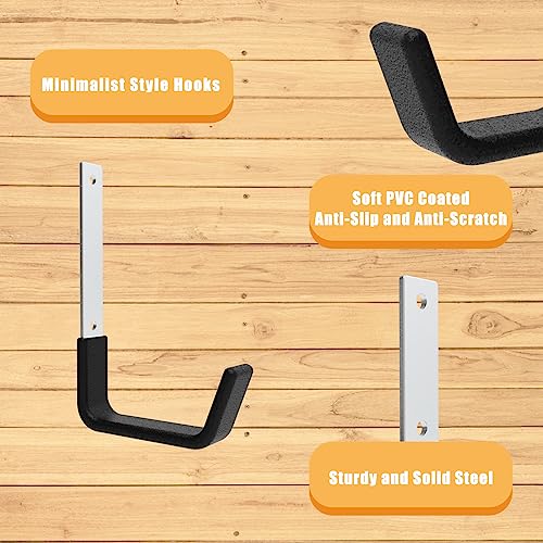 Heavy Duty Wall Mount Hooks (6 Medium)