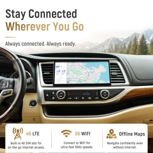 Android 13 Car Stereo for Toyota Highlander 2014