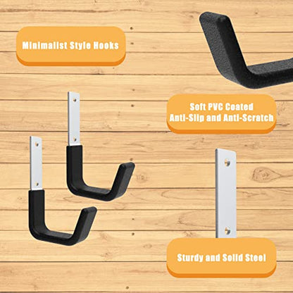 Heavy Duty Garage Utility Hooks (2 Small)