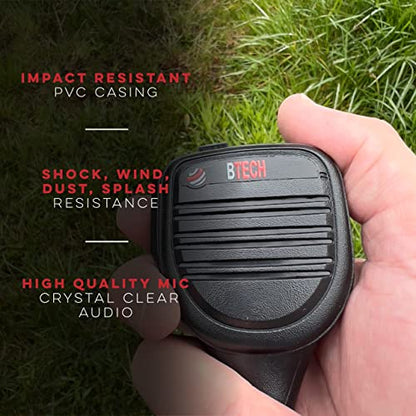 QHM22D Dual Push (Single / QHM22D Dual PTT Speaker Mic)