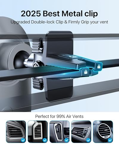 Upgraded for Magsafe Car Mount Pro [Strongest Magnet (Black-P2)
