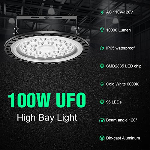 100W UFO LED High Bay Light 10 (20 Pack 100W)
