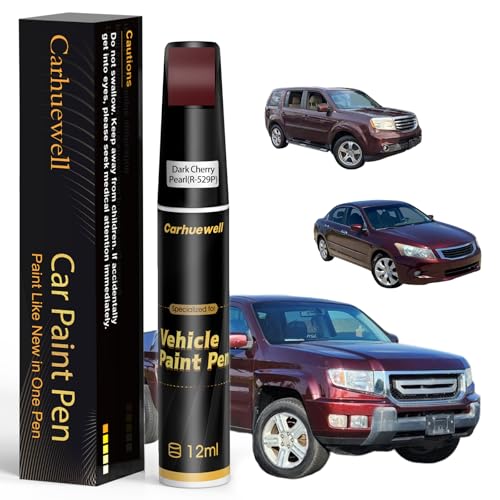 R 529P Dark Cherry Pearl Touch Up Paint Compatible with Honda Car Paint Pen (For Honda / R-529P Dark Cherry Pearl for Accord/CR-V/Odyssey-models/Pilot/Ridgeline)