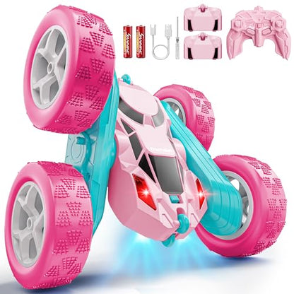 Pink RC Car for Girls Age 6+ (Pink / Pro (USB-C & Modular Battery))