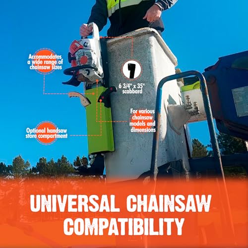 Adjustable Bucket Chainsaw Scabbard with Handsaw Holder (With Handsaw Holder)