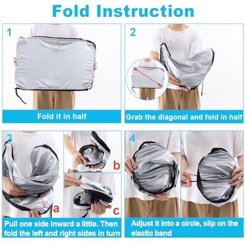 Premium Windshield Sun Shade for 2018 (for Wrangler JL 2018-2026/Gladiator 2020-2026)