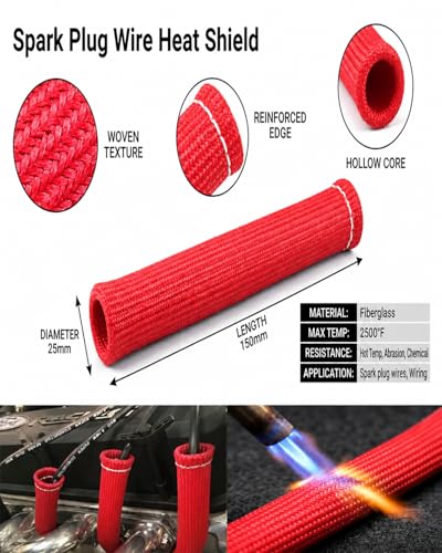 Spark Plug Wire Heat Sleeve (Red)